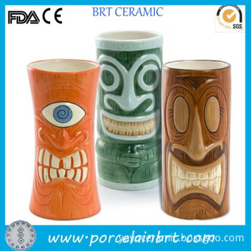 Custom decorate giftware special ceramic Creative Tiki Mug Set